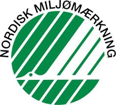 Logo for Nordisk Miljømærkning, også kendt som Svanemærket, med hvid svane på grøn baggrund.