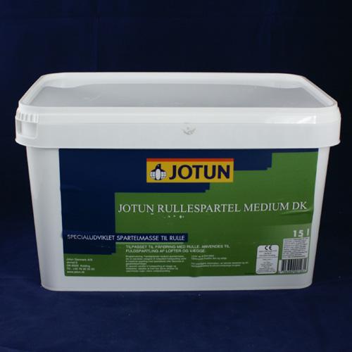 Et hvidt plastikspand med etiket, der viser det er et produkt fra Jotun, specifikt 