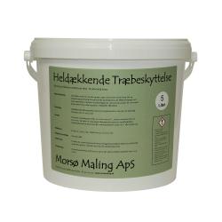 På billedet ser du en 5-liters spand maling mærket 