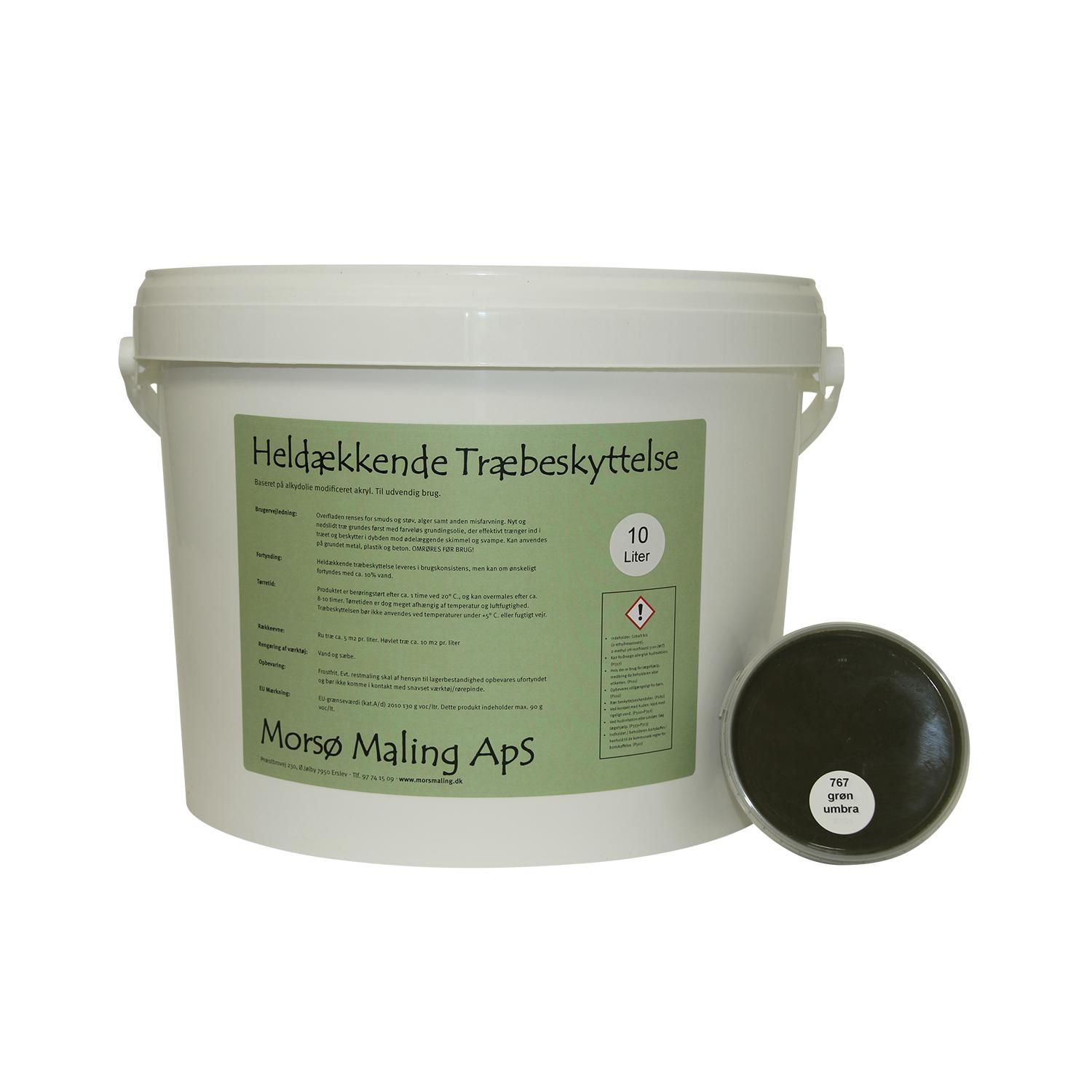 10 Liter For 739 Gr n Umbra Tr beskyttelse Hos Mors Maling Mors 
