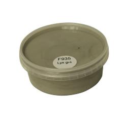 Lys grå Morsø Maling murmaling prøvebæger på 250 ml, fremvist for at vise farvens ægte nuance og volumen for let valg af murmaling.